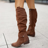 Lina - Botas de ante cómodas y cálidas para mujeres