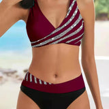 Mona - Bikini Impreso en Tonos Cálidos