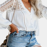 Blusa de Encaje Sunwoven