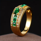 Anillo de Oro con Verde