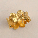 Pendiente de Oro Mariposa