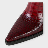 Camila - Botas Con Diseño Croco Y Tacón Elegante Diario