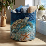 Tortuga Oceánica - Cesta de Almacenaje Acolchada