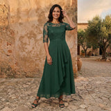Xiana | Vestido de Gasa con Corpiño de Encaje