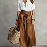 Telma | Conjunto de Blusa y Falda Midi