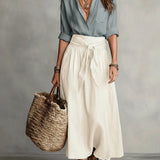 Telma | Conjunto de Blusa y Falda Midi