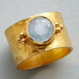 Anillo Retro con Luna Dorada