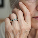 Anillo retro de plata