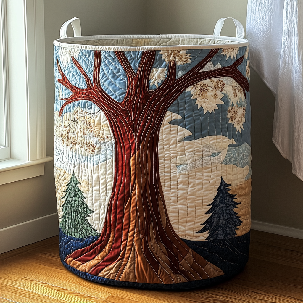Árbol de la Vida - Cesta de Almacenaje Acolchada