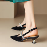Zapatos de Tacón Bajo Elegantes Crysel