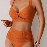 Carmen - Conjunto de bikini de verano de talle alto