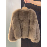 Aurora – Chaqueta corta de pelo sintético