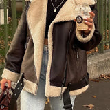 Aviara™ | Chaqueta Biker | Abrigo de Invierno Cálido y Lujoso