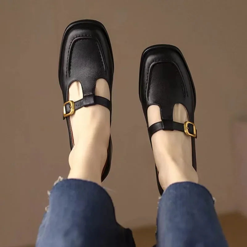 Emilia – Zapatos de tira en T estilo vintage