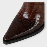 Camila - Botas Con Diseño Croco Y Tacón Elegante Diario