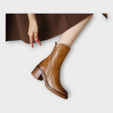 Ángela - Botines Con Línea Elegante Y Detalle De Cierre