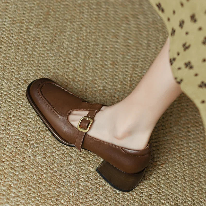 Emilia – Zapatos de tira en T estilo vintage
