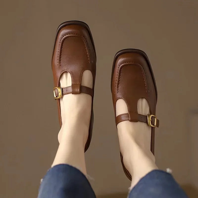Emilia – Zapatos de tira en T estilo vintage