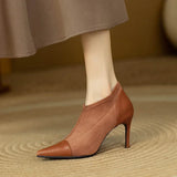 Tacones de Cuero Genuino Veronica