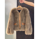 Aurora – Chaqueta corta de pelo sintético