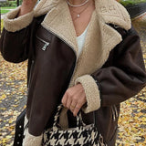 Aviara™ | Chaqueta Biker | Abrigo de Invierno Cálido y Lujoso