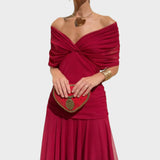 Lora - Vestido Largo Con Escote En V