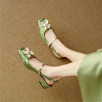 Mathilde – Zapatos elegantes de mujer con detalle floral