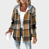Rosana | Chaqueta Estilo Camisa Con Capucha