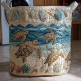 Tortuga Oceánica - Cesta de Almacenaje Acolchada