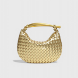 Paola - Bolso Woven con Asa Dorada