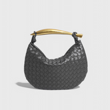 Paola - Bolso Woven con Asa Dorada