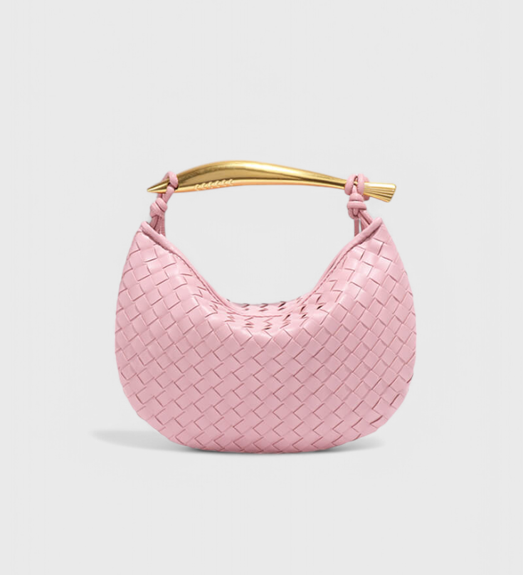 Paola - Bolso Woven con Asa Dorada