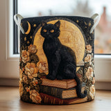Gato Curioso - Cesta de Almacenaje Acolchada