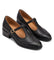Virginia: zapatos tira en t vintage, color negro, vista del par