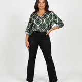 Nora Blusa con Estampado Gráfico
