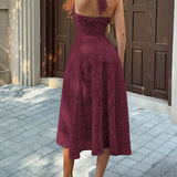 Vestido con Línea de Pliegues