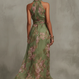 Sabela | Vestido Largo Halter Floral