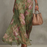 Vestido de Pétalos Verdes