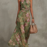 Vestido de Pétalos Verdes
