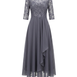 Vestido de Encaje Otoñal