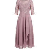 Vestido de Encaje Otoñal
