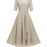 Vestido de Encaje Otoñal