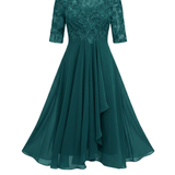Vestido de Encaje Otoñal