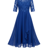 Vestido de Encaje Otoñal