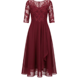Vestido de Encaje Otoñal