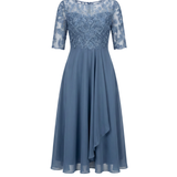 Vestido de Encaje Otoñal