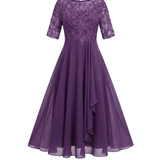 Vestido de Encaje Otoñal