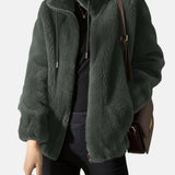 Alya – Chaqueta de pelo suave con cremallera