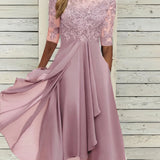 Vestido de Encaje Otoñal