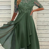 Vestido de Encaje Otoñal